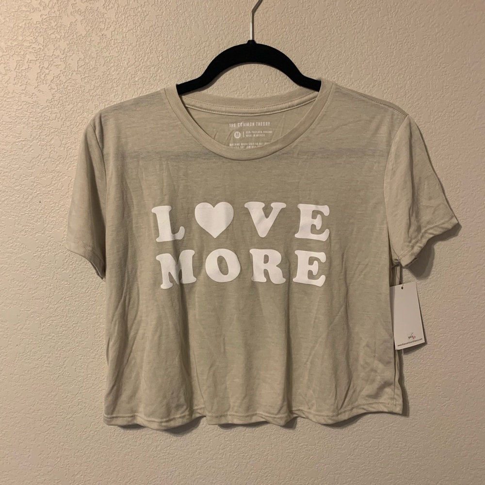 Love More Crop Tee